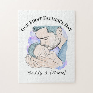Custom First Father’s Day Puzzle for New Dad