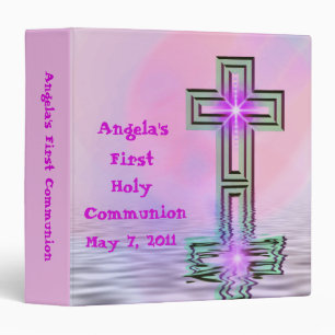 Custom First Holy Communion 3 Ring Binder