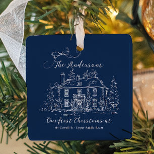 Custom First Home Christmas Ornament