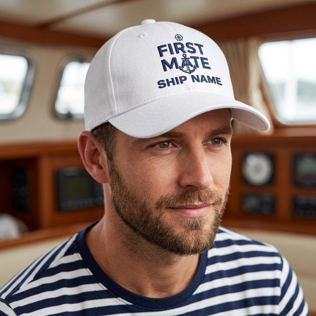 Custom First Mate Personalized Name Hat (Creator Uploaded)