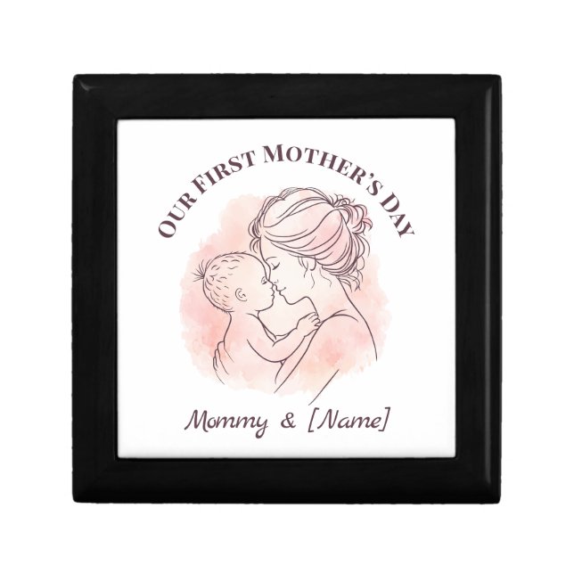 Custom First Mother’s Day Gift Box for New Mom (Front)