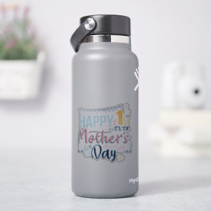 Custom First Mothers Day 1st Time Mom Sticker