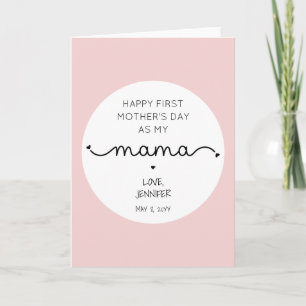 Custom First Mother's Day New Mama Card