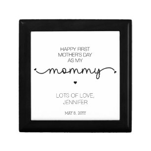 Custom First Mother's Day New Mommy Keepsake Gifts Gift Box