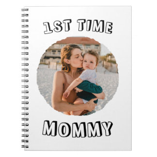 Custom First time 1st Mum Mommy Mother's card Notebook