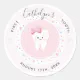 Custom First Tooth Baby Girl Milestone Sticker | Zazzle