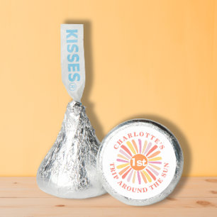 Custom First Trip Around Sun 1st Birthday Party Hershey®'s Kisses®
