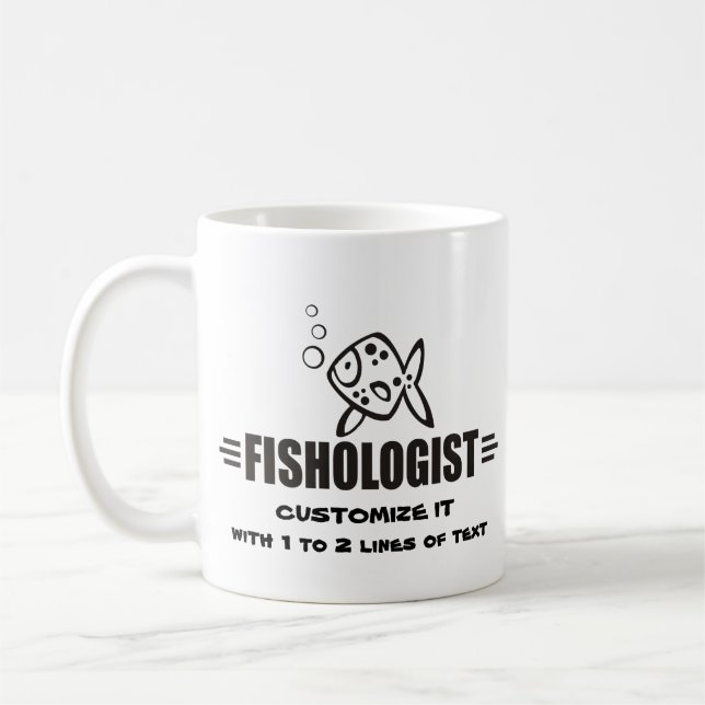 Custom Fish Coffee Mug (Left)