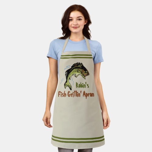 Custom Fish Grillin Apron