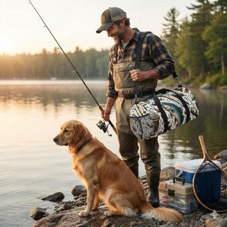 Custom Fish Tackle Fisherman Duffle Bag