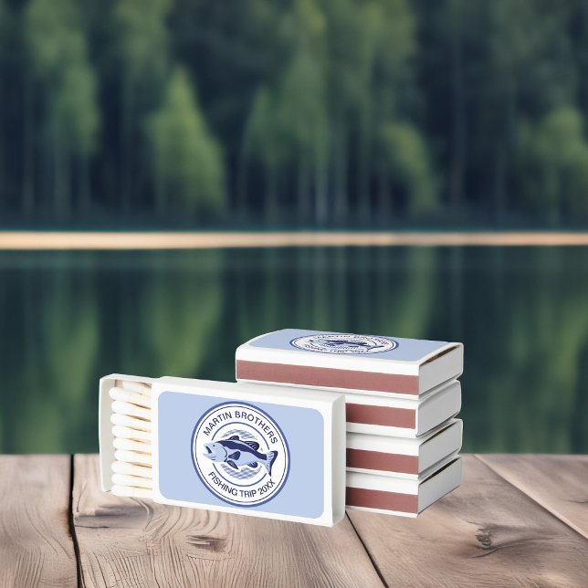 Custom Fish & Tackle Shop Blue Fisherman Matchboxes (Creator Uploaded)