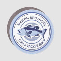 Custom Fisherman Blue Bass Fishing