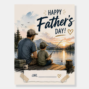 Custom Fishing Dad Father’s Day Poster