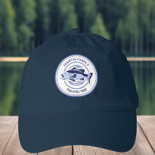 Custom Fishing Trip Blue Fisherman Hat