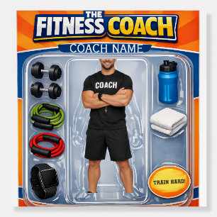 Custom Fitness Coach Photo and Name Foam Board