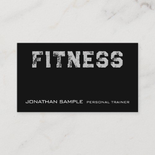 Custom Fitness Personal Trainer Coach Template Business Card