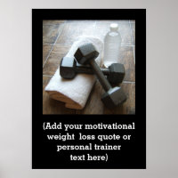 Custom Fitness Quote Personal Trainer Gym
