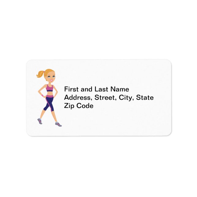 Custom Fitness Return Address Label (Front)