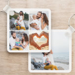 Custom Five Photo Personalized Double Sided  Keychain<br><div class="desc">Carry your favorite memories wherever you go with this Custom Five Photo Personalized Double-Sided Keychain. Featuring space for five of your most cherished photos and your custom text, this keepsake is the perfect blend of practical and personal. Whether it’s snapshots of family, friends, pets, or special moments, this double-sided design...</div>