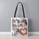 Custom Five Photo Personalized Double Sided  Tote Bag<br><div class="desc">Carry your memories everywhere with this Custom Five Photo Personalized Double Sided Tote Bag. Featuring five of your favorite photos printed across both sides, this personalized tote combines modern design with everyday functionality. Perfect for shopping, travel, work, or gifting, it showcases your family moments, pets, or special occasions in a...</div>