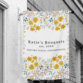 Custom Flag Booth Flower Market Tent Banner