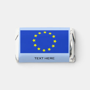 Custom Flag on Light Blue Hershey's Miniatures