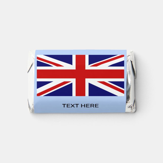 Custom Flag on Light Blue Hershey's Miniatures (Front)