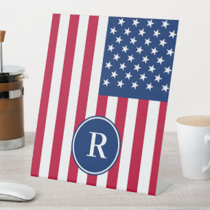 Custom flag Pedestal Sign