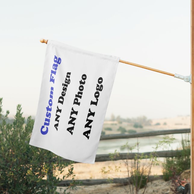  Custom Flags Garden Yard Flag, Create your own (Insitu (Back))