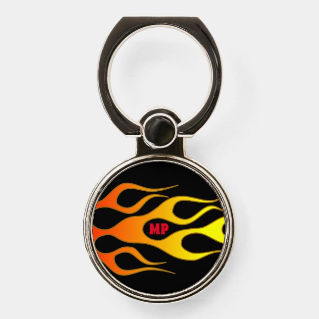 Custom Flames Phone Ring Stand (Front)