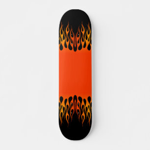 Custom Flames Skateboard Deck