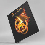 Custom Flaming Dragon Fire 3 Ring Binder<br><div class="desc">This design was created though digital art. It may be personalized in the area provide or customizing by choosing the click to customize further option and changing the name, initials or words. You may also change the text color and style or delete the text for an image only design. Contact...</div>