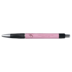 Custom Flamingo 50th Birthday Favors Swag Pen