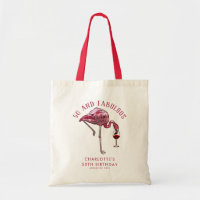 Custom Flamingo 50th Birthday Fifty and Fabulous