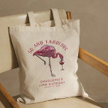 Custom Flamingo 50th Birthday Novelty Swag Tote Bag<br><div class="desc">Cute personalized 50th birthday party flamingo gag tote bag. Add your name and message by clicking on the "Personalize" button to create a unique party swag for your celebration. Makes a perfect keepsake for guests to remember this special milestone.</div>