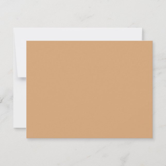 Custom Flat Card – Warm Sand Blank Design (Front)