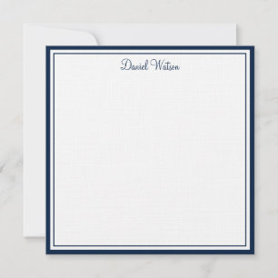 Custom Flat Note Card-Linen 