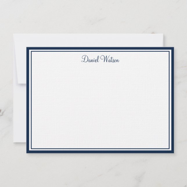 Custom Flat Note Card-Linen  (Front)