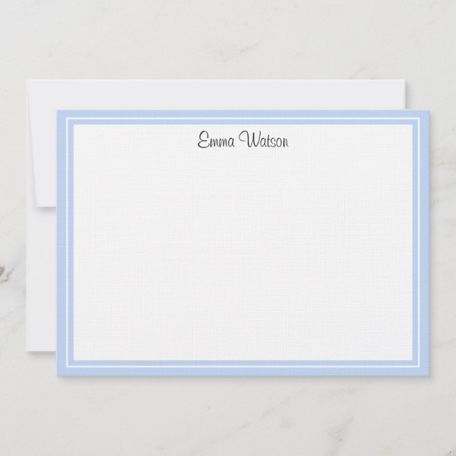 Custom Flat Note Card-Linen  (Front)