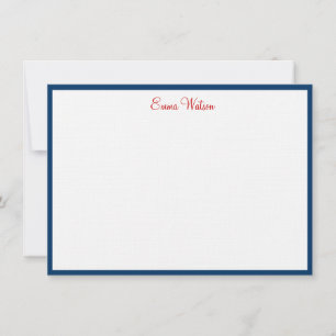 Custom Flat Note Card-Linen