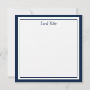 Custom Flat Note Card-Linen 