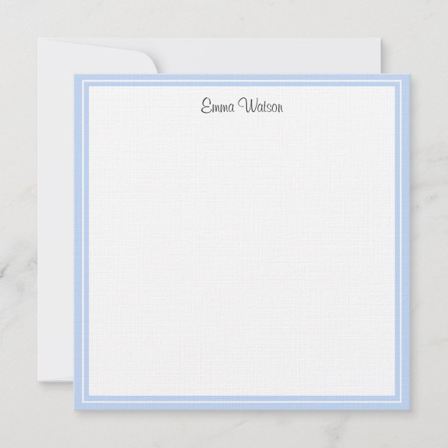 Custom Flat Note Card-Linen (Front)