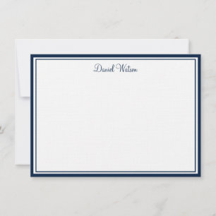Custom Flat Note Card-Linen Card