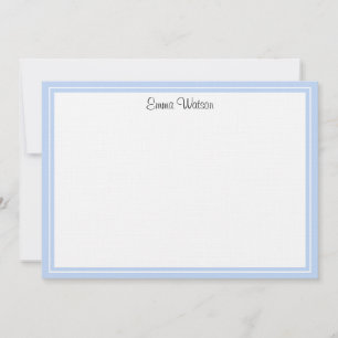 Custom Flat Note Card-Linen Card