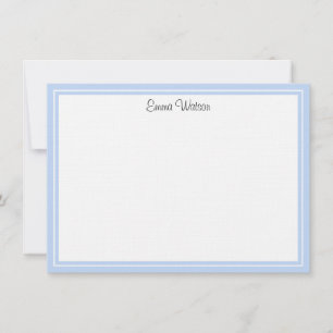 Custom Flat Note Card-Linen  Card