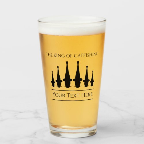 Custom Flathead Fishing Beer Glass Tumblr