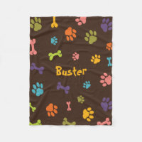 Custom Fleece Dog Blanket, Small