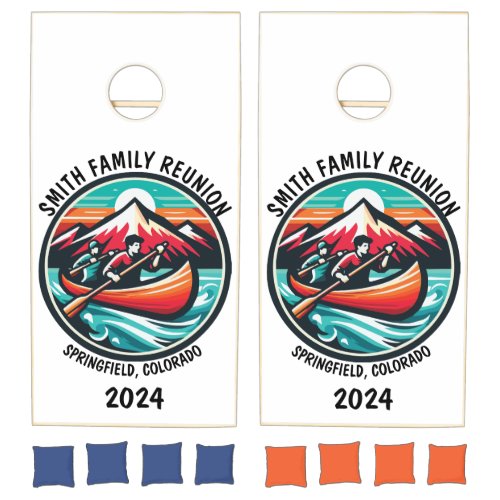 Custom Float Trip Scene  Cornhole Set