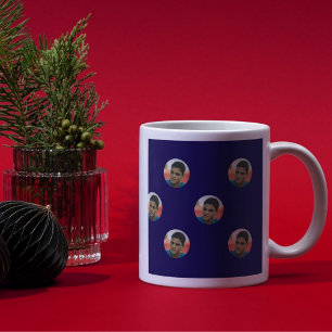 Custom Floating  Portrait with Bold Background Coffee Mug
