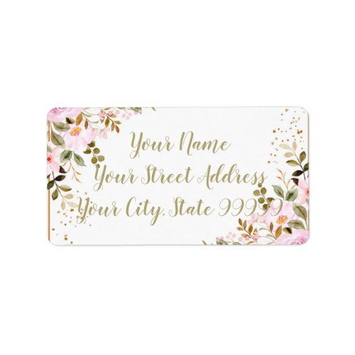 Custom Floral Address Labels